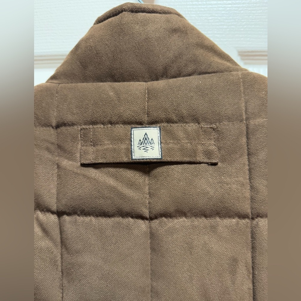 Rainforest Men's Brown Quilted Vest faux suede size LT - Picture 9 of 9